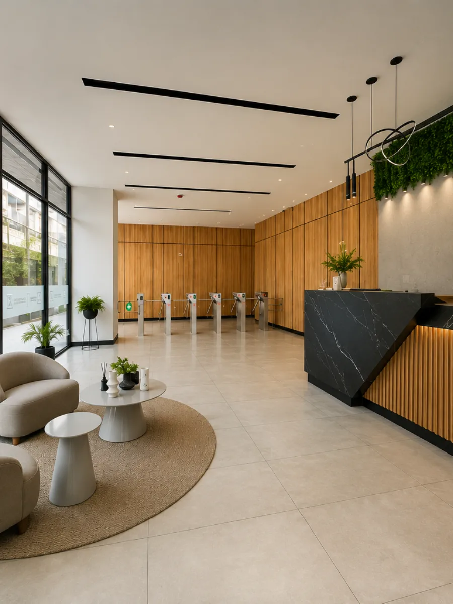 Recepción del Edificio IQ